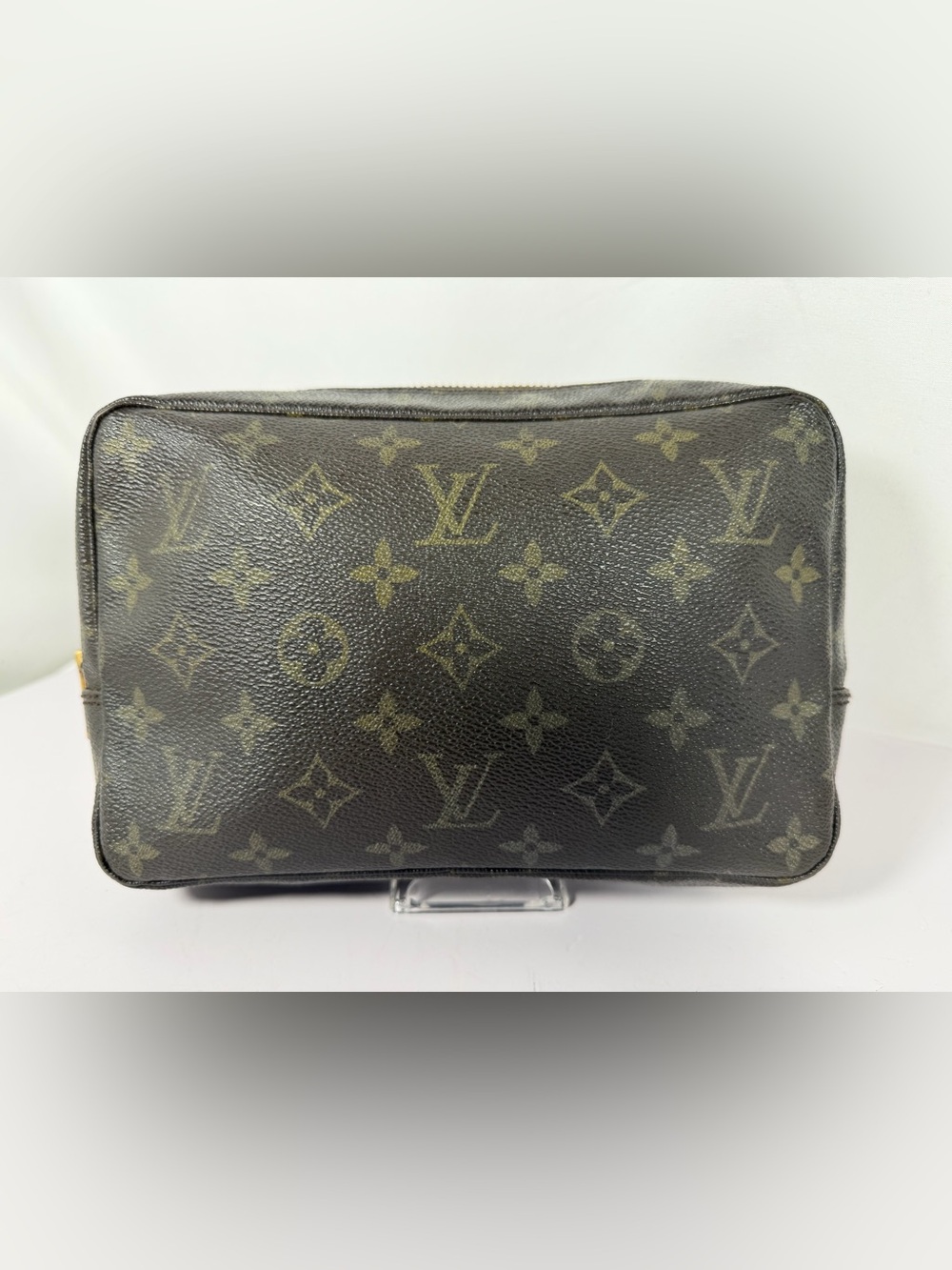 7044: Louis Vuitton Vintage Trousse Toilette 23 Monogram Toiletry Cosmetic Pouch